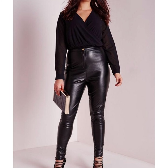 Sound Style Pants - Black pleather Pants